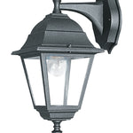 APPLIQUE DOWN ROMA NERA 1XE27 IP44 14,6X19,5X36CM