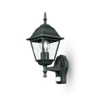 APPLIQUE UP ROMA NERA 1XE27 IP44 CON SENSORE 14,6X19,5X39CM