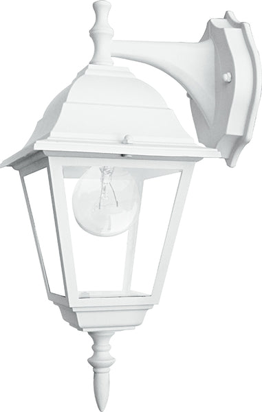 APPLIQUE DOWN ROMA BIANCA 1XE27 IP44 14,6X19,5X36CM