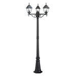 PALO ROMA NERO 3XE27 IP44 70X206CM