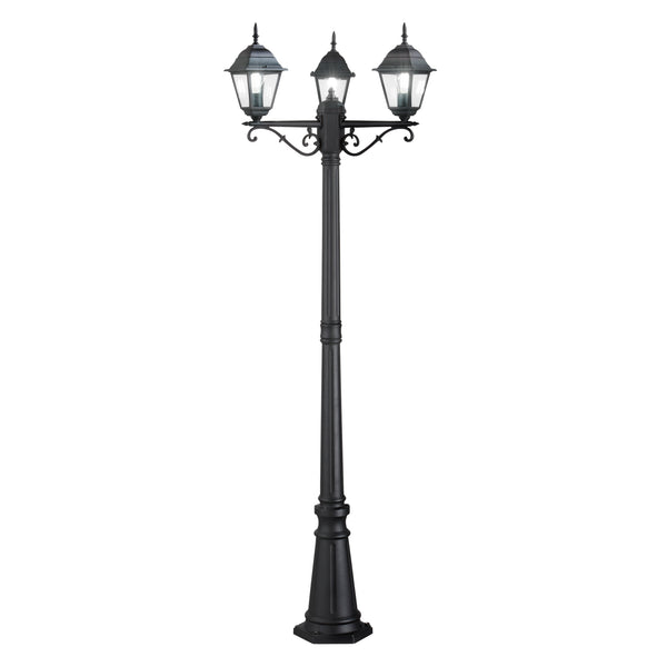 PALO ROMA NERO 3XE27 IP44 70X206CM