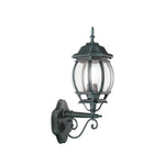 APPLIQUE UP SANTIAGO NERA/VERDE 1XE27 IP44 15,5X25X46CM