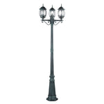 PALO SANTIAGO NERO/VERDE 3XE27 IP44 69X209CM