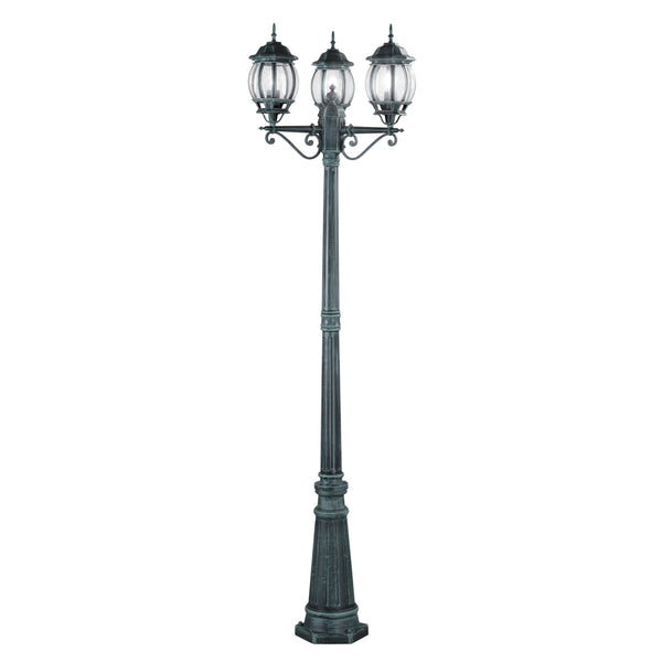 PALO SANTIAGO NERO/VERDE 3XE27 IP44 69X209CM