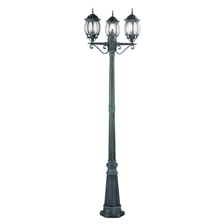 PALO SANTIAGO NERO/VERDE 3XE27 IP44 69X209CM