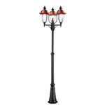 PALO VENEZIA NERO/RAME 3XE27 IP44 65X230CM