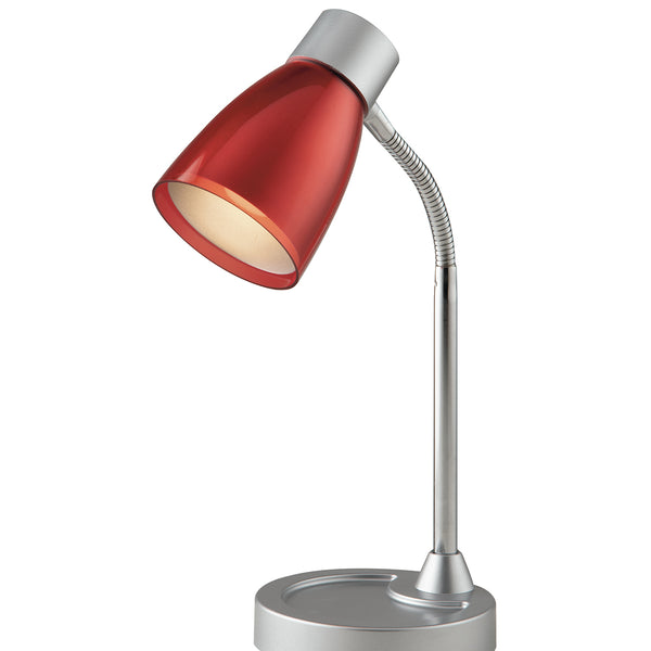 LAMPADA DA TAVOLO ARKIMEDE ORIENTABILE ROSSO 1XE14 13,5X36CM