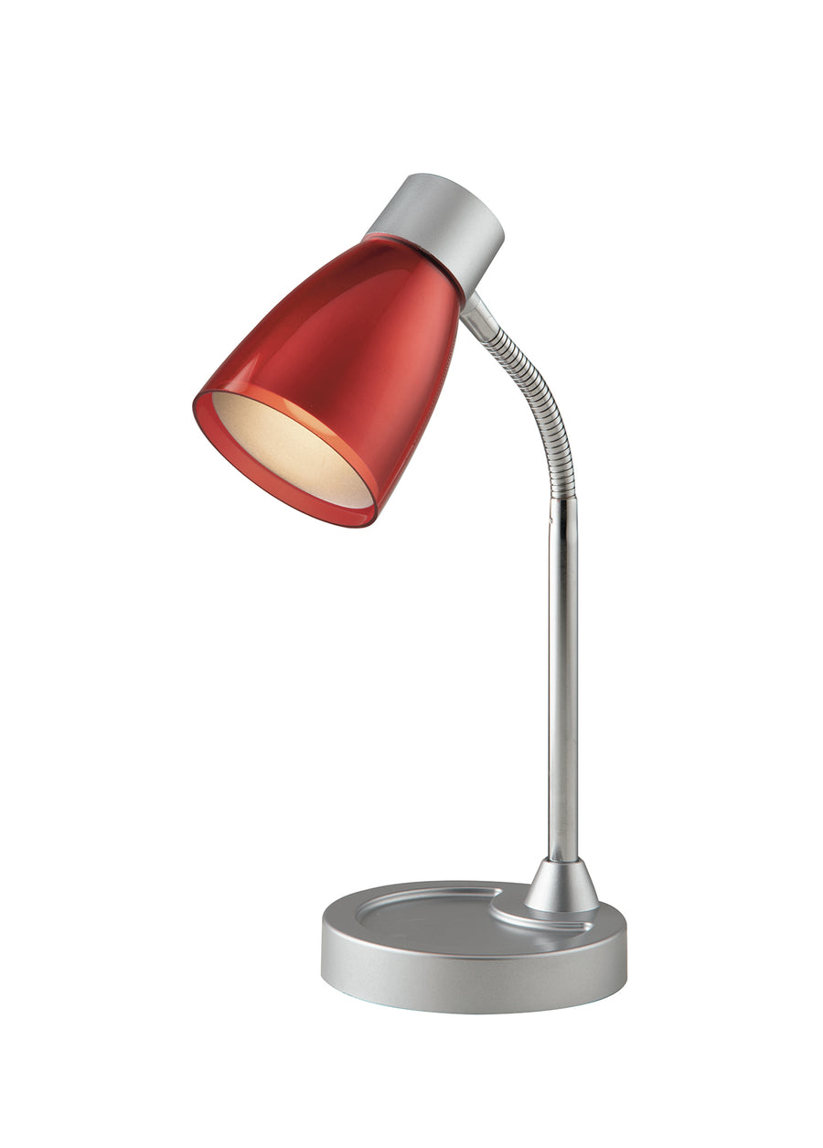 LAMPADA DA TAVOLO ARKIMEDE ORIENTABILE ROSSO 1XE14 13,5X36CM