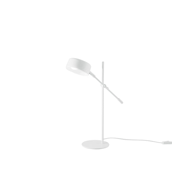LAMPADA DA TAVOLO EIFFEL IN METALLO BIANCO CON PUNTO LUCE ORIENTABILE 1XE14 59,5X42X42CM