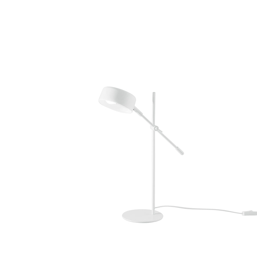LAMPADA DA TAVOLO EIFFEL IN METALLO BIANCO CON PUNTO LUCE ORIENTABILE 1XE14 59,5X42X42CM