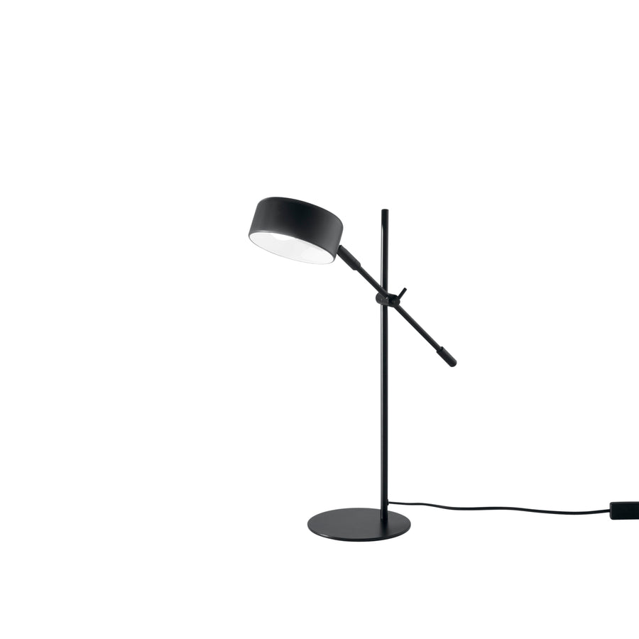 LAMPADA DA TAVOLO EIFFEL IN METALLO NERO CON PUNTO LUCE ORIENTABILE 1XE14 59,5X42X42CM