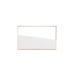 PLAFONIERA LED ALBA RETTANGOLARE BIANCA E ORO 10W 1200LM CCT 25X3,5X40CM