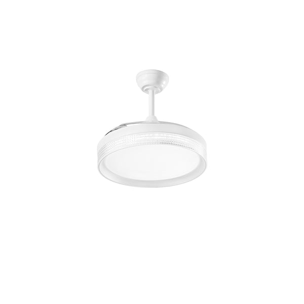 PLAFONIERA LED VENTILATORE ALBATROS PALE RETRATTILI BIANCO 36W 4668LM CCT 106,6X50CM