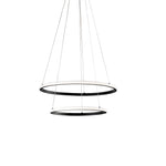 SOSPENSIONE LED AXIS NERA 31W 2635LM CCT+RGB DYGITAL CON TELECOMANDO 60/40X150CM