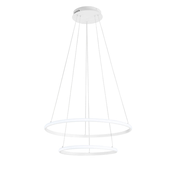 SOSPENSIONE LED AXIS BIANCA 31W 2635LM CCT+RGB DYGITAL CON TELECOMANDO 60/40X150CM