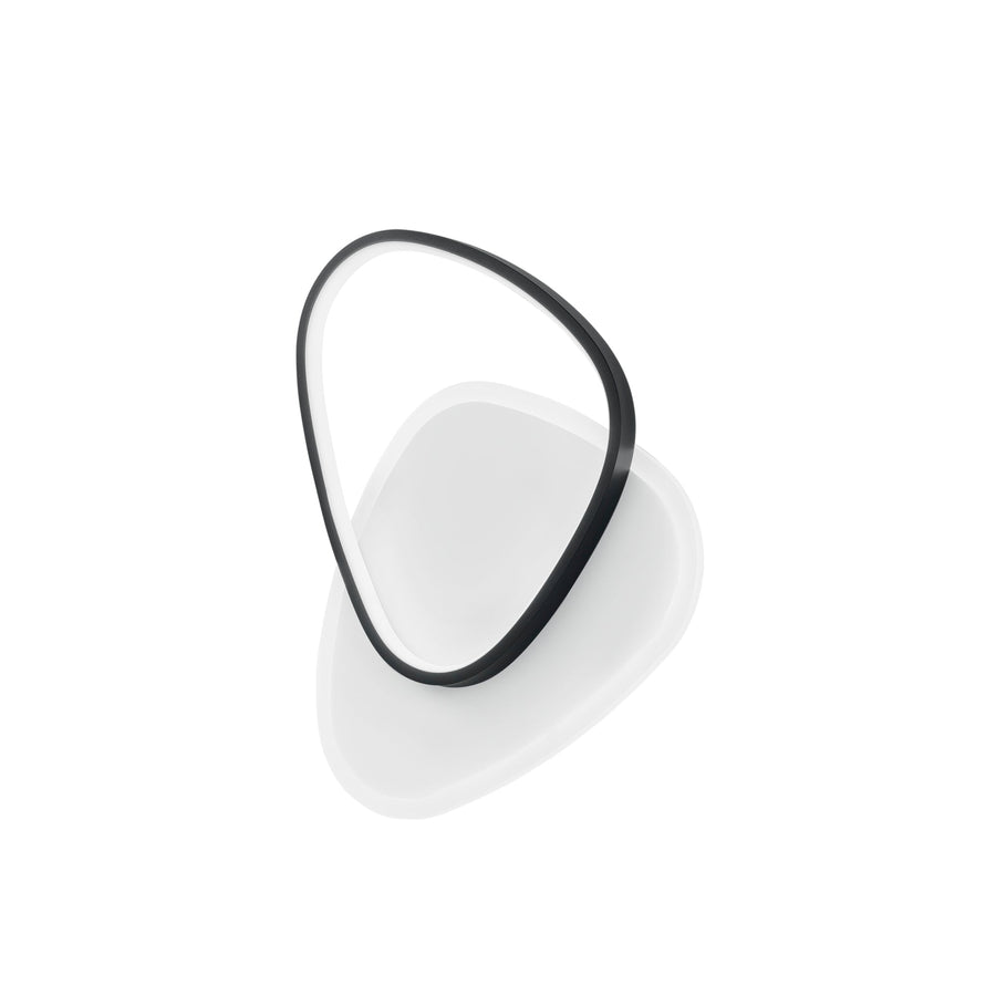 PLAFONIERA LED AYRTON TONDEGGIANTE NERA 42W 4500LM CCT 35X7X45CM