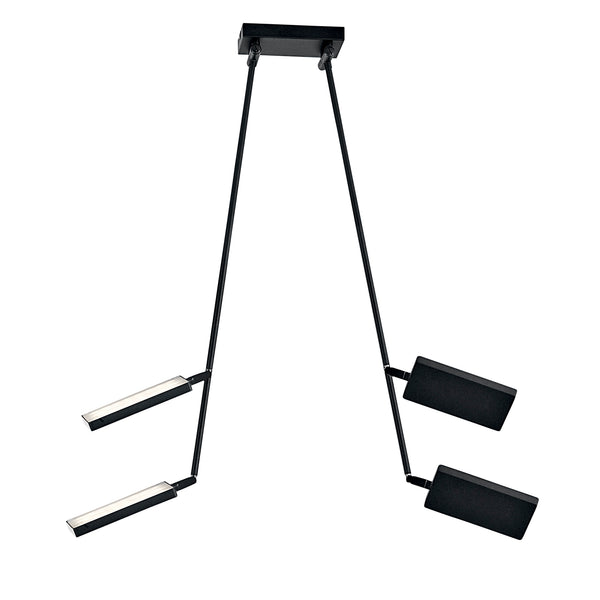 PLAFONIERA LED BOOK NERA 36W 3640LM 3200K 15-200X85CM