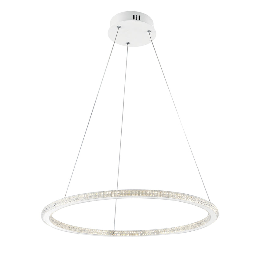 SOSPENSIONE LED BRYANT BIANCA 45W 5800LM 4000K 60X2X150CM