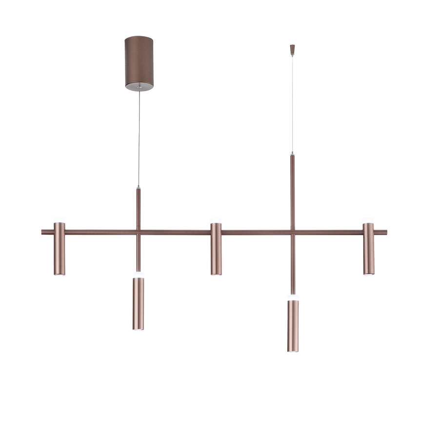 SOSPENSIONE LED CANDLE BRONZO 35W 3600LM 4000K 120X19,1X125CM