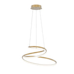 SOSPENSIONE LED COASTER ORO 60W 8000LM CCT 60X28X150CM