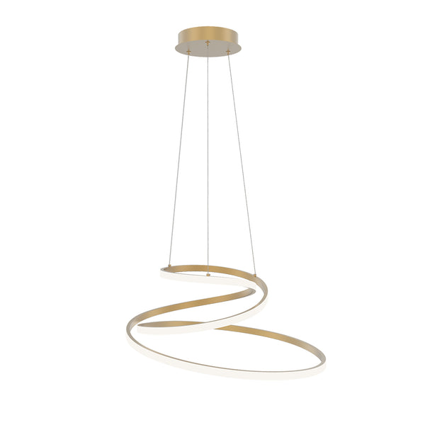 SOSPENSIONE LED COASTER ORO 60W 8000LM CCT 60X28X150CM