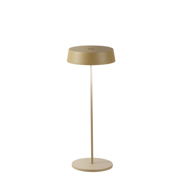 LAMPADA DA TAVOLO RICARICABILE LED COCKTAIL ORO 2,2W 192LM 3000K DIMM. IP54 29,5X12X12CM