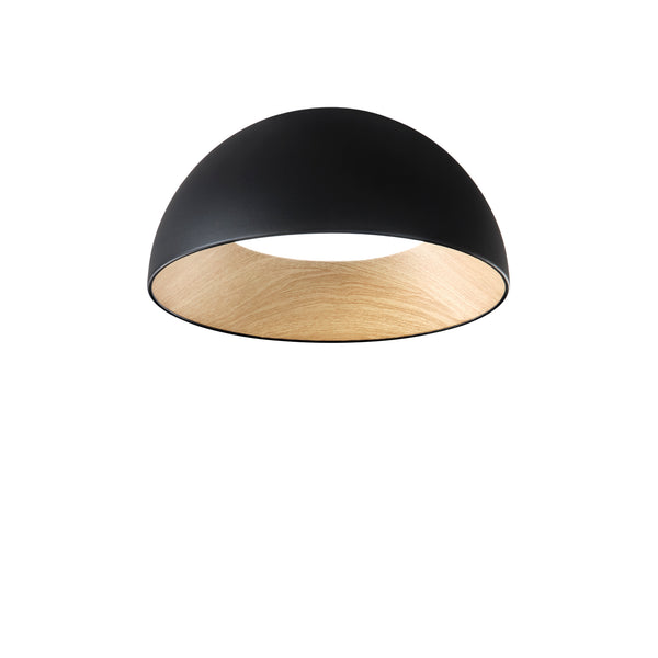 PLAFONIERA LED COCO NERA 40W 4400LM CCT 50X29CM
