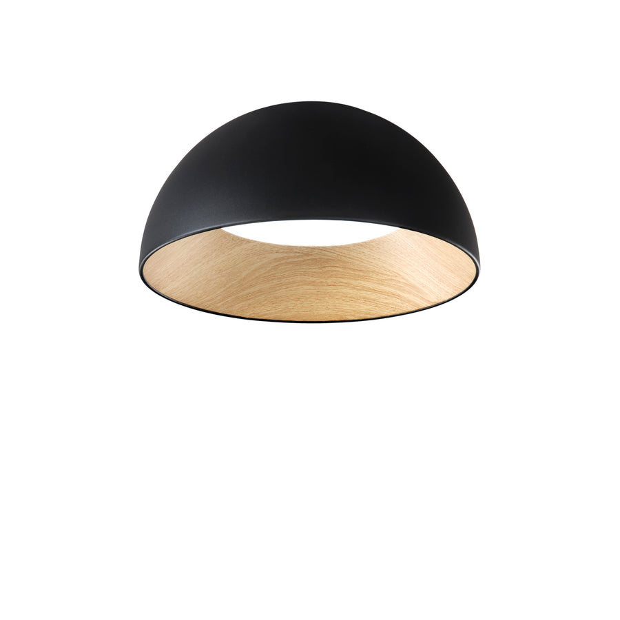 PLAFONIERA LED COCO NERA 40W 4400LM CCT 50X29CM