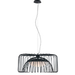 SOSPENSIONE LED COUGAR NERA 24W 2740LM 4000K 50X26X120CM