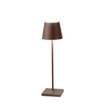 LAMPADA DA TAVOLO RICARICABILE LED DRINK BRONZO 2,2W 190LM 3000K DIMM. IP54 10X36CM