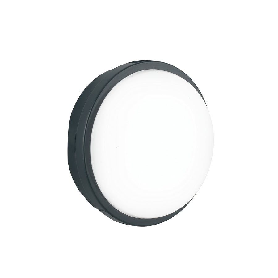PLAFONIERA LED EVER ANTRACITE TONDA 20W 2500LM CCTIP65 22,1X7,2CM