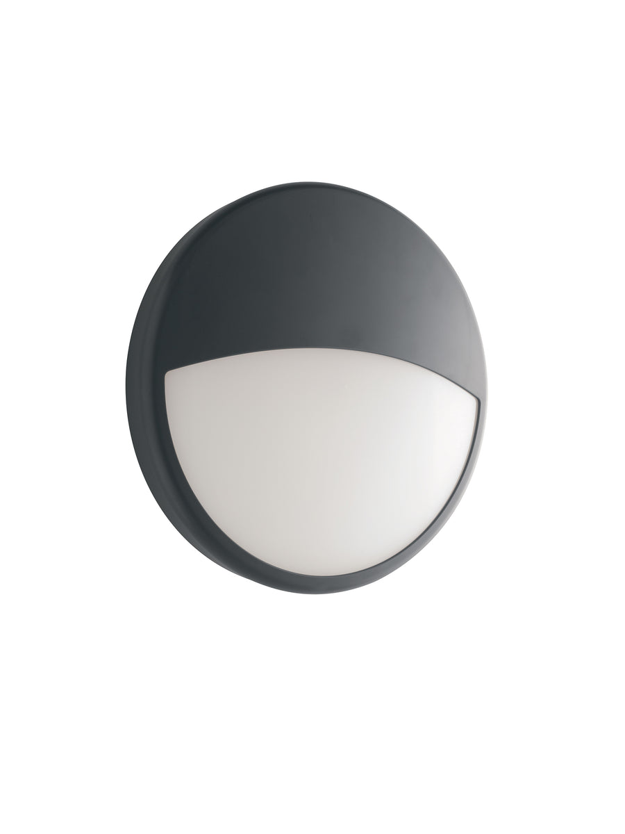 PLAFONIERA LED EVER ANTRACITE TONDA 20W 2500LM CCT IP65 22,1X7,2CM