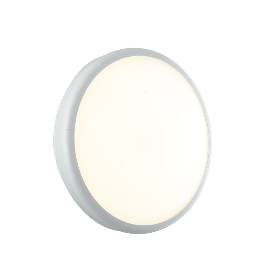 PLAFONIERA LED EVER BIANCA TONDA 28W 3750LM 4000K IP65 CON SENSORE 30X7,8CM