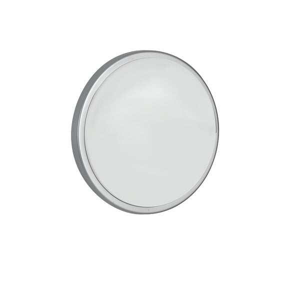 PLAFONIERA LED EVER SILVER TONDA 28W 3750LM 4000K IP65 CON SENSORE 30X7,8CM