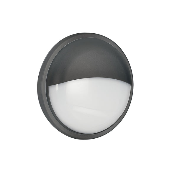 PLAFONIERA LED EVER ANTRACITE TONDA 28W 3750LM 4000K IP65 30X8CM