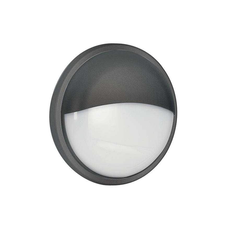 PLAFONIERA LED EVER ANTRACITE TONDA 28W 3750LM 4000K IP65 30X8CM