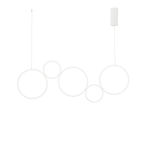 SOSPENSIONE LED FREDY BIANCA 60W 8000LM CCT 115X46,7X150CM