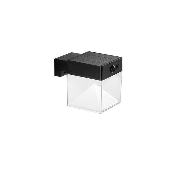 APPLIQUE LED GIZAH QUADRATA 500LM 4000K CON PANNELLO SOLARE E SENSORE IP54