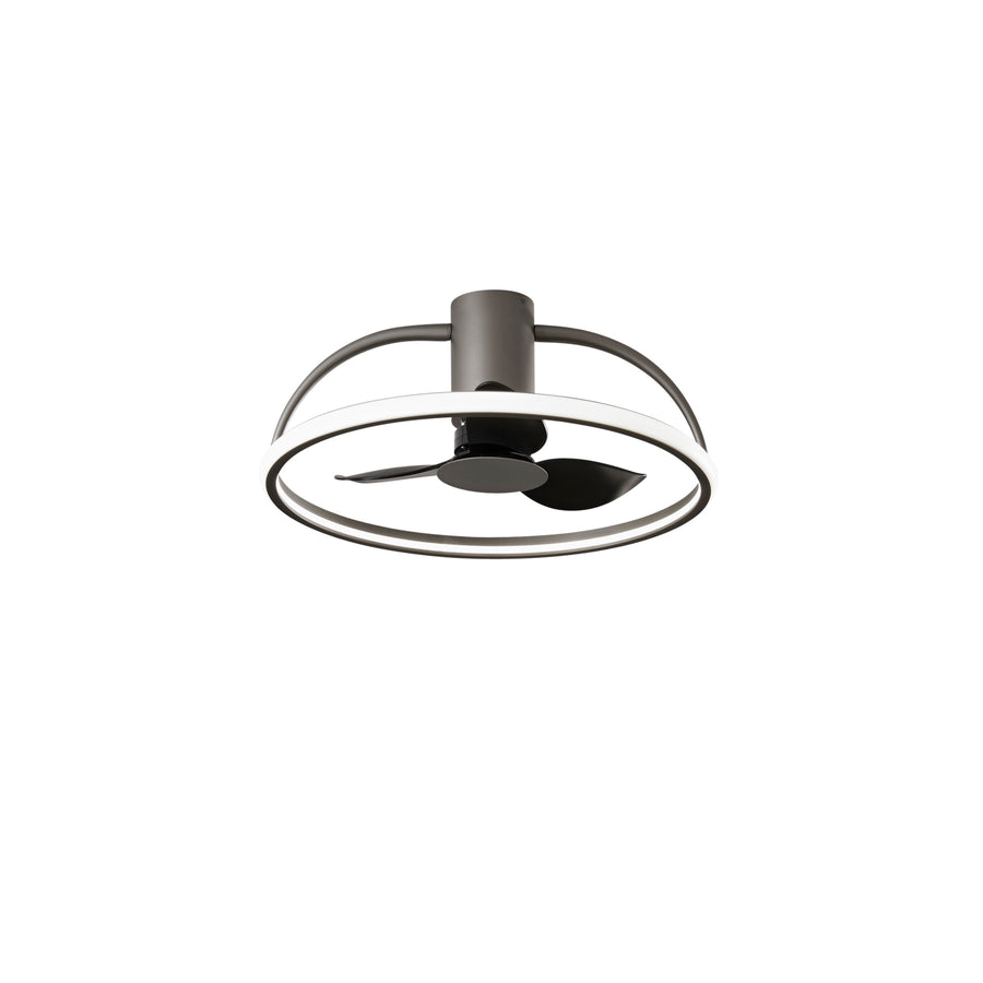PLAFONIERA LED VENTILATORE HADLEY GRIGIO 40W 5250LM 60X27CM