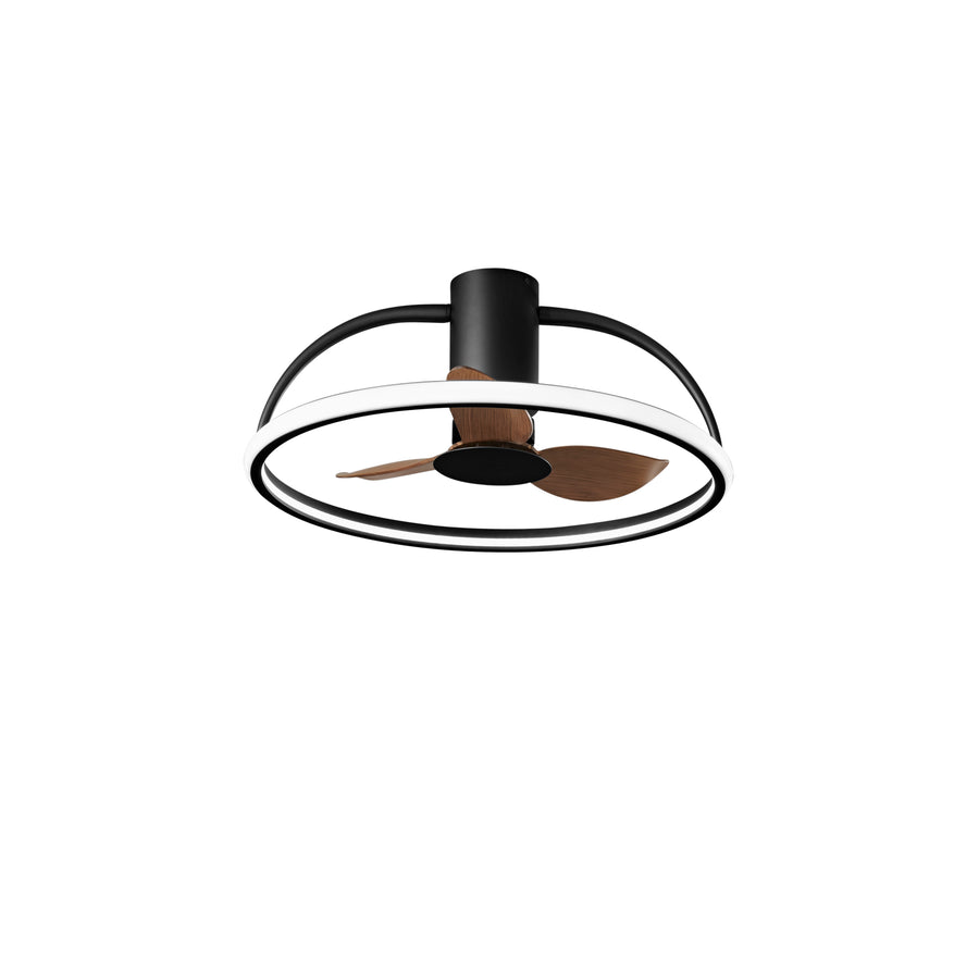 PLAFONIERA LED VENTILATORE HADLEY NERO 40W 5250LM 60X27CM