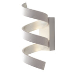 APPLIQUE LED HELIX BIANCA E ARGENTO 9W 720LM 4000K 10X13,5X26CM