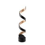 LUME LED HELIX NERO E ORO 12W 740LM 3000K 14,5X14,5X66CM