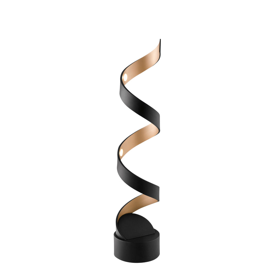 LUME LED HELIX NERO E ORO 12W 740LM 3000K 14,5X14,5X66CM