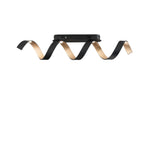PLAFONIERA LED HELIX NERO E ORO 20W 1680LM 4000K 80X18CM