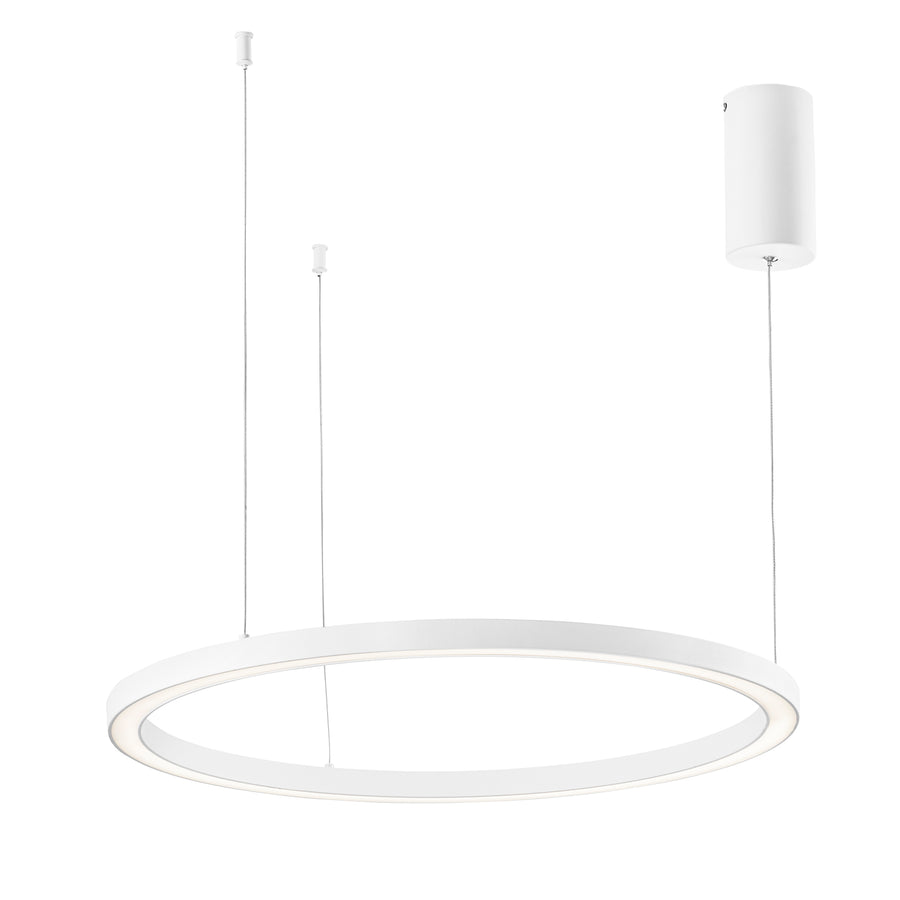 SOSPENSIONE LED HOOP BIANCA 60W 9000LM CCT 120X120X150CM