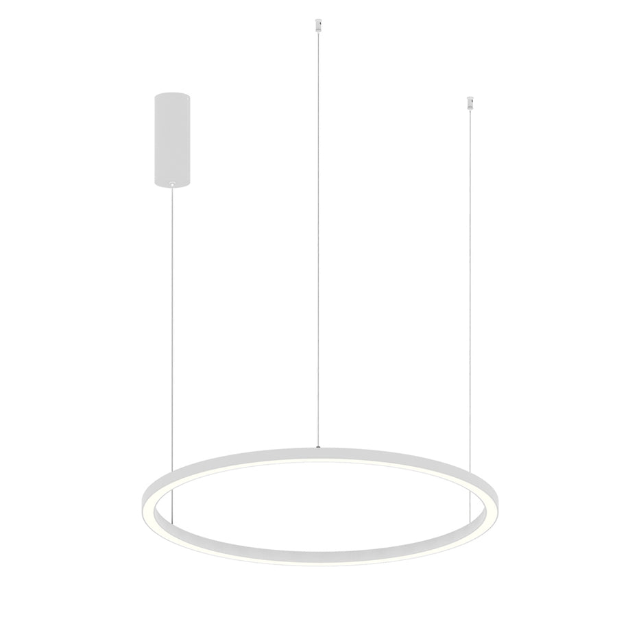SOSPENSIONE LED HOOP BIANCA 40W 6000LM CCT 80X80X150CM