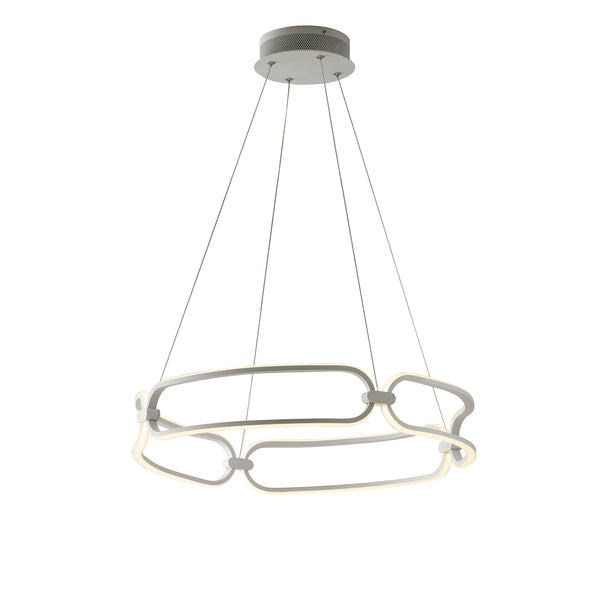 SOSPENSIONE LED INFINITY BIANCA 49W 4400LM 4000K 58X10X120CM