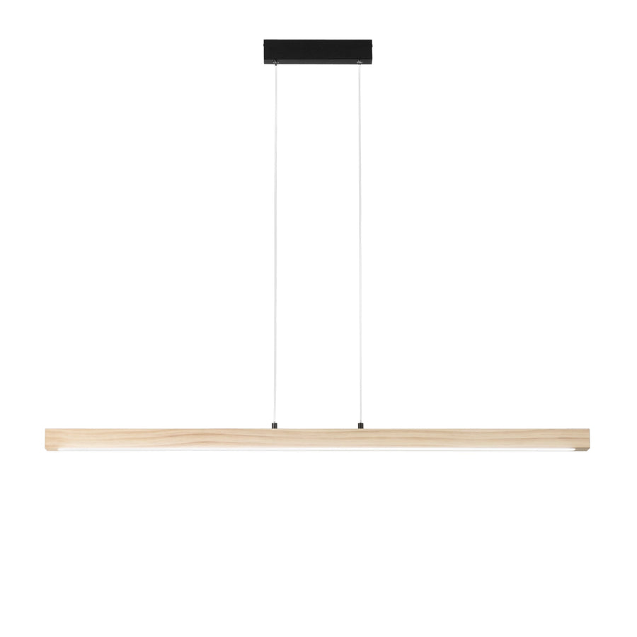 SOSPENSIONE LED JOSEPH LEGNO 22W 2750LM CCT 125X4,5X150CM