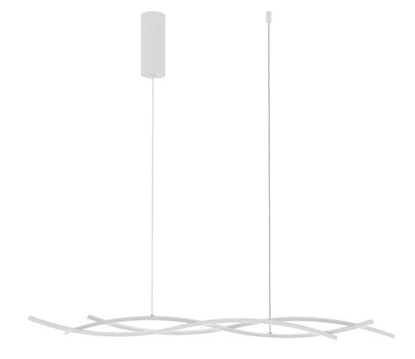 SOSPENSIONE LED KINETIC BIANCA 40W 5100LM CCT 117,2X6X105CM