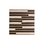 PLAFONIERA LED KUMA NERA IN LEGNO 24W CCT 2700/3200/4000K L41X41XH5,2 CM